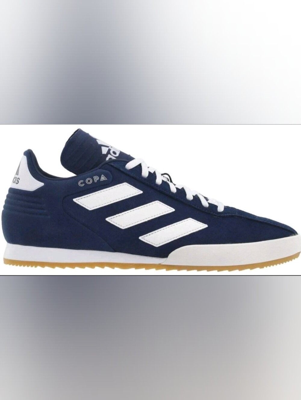 Adidas Copa Super Men Size 7.5 US Collegiate Navy Gum Indoor Soccer Shoes